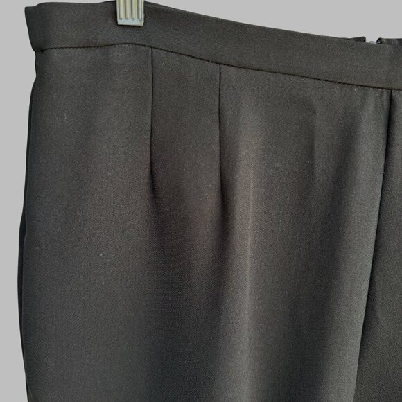 Coldwater Creek Womens High-Waisted Black Pleat Back Zipper Dress Pants Trousers - Picture 4 of 10